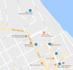 Hannibal Missouri map